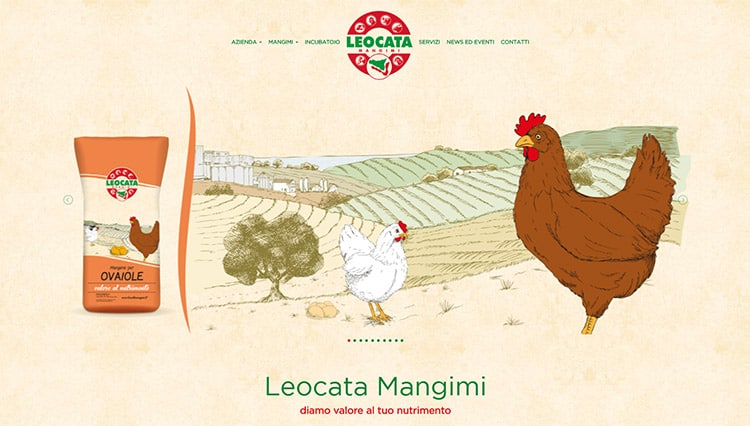JESTOSOFT realizza il sito di Leocata Mangimi